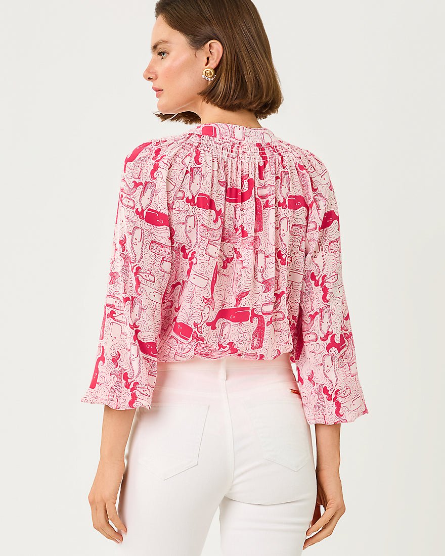 Lilly Pulitzer - Elsa Top - Paradise Punch Thar She Blows