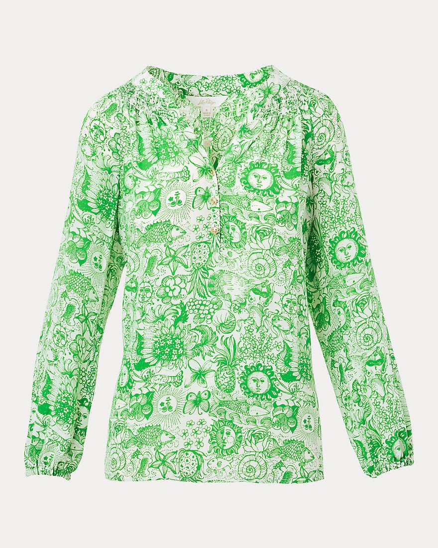 Lilly Pulitzer - Elsa Top - Putting Green Lil Fleur De Lilly