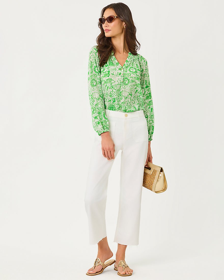 Lilly Pulitzer - Elsa Top - Putting Green Lil Fleur De Lilly