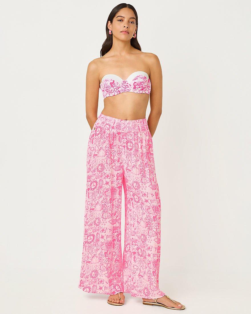 Lilly Pulitzer - Enzo Pant Coverup - Cherry Blossom Pink Fleur De Lilly