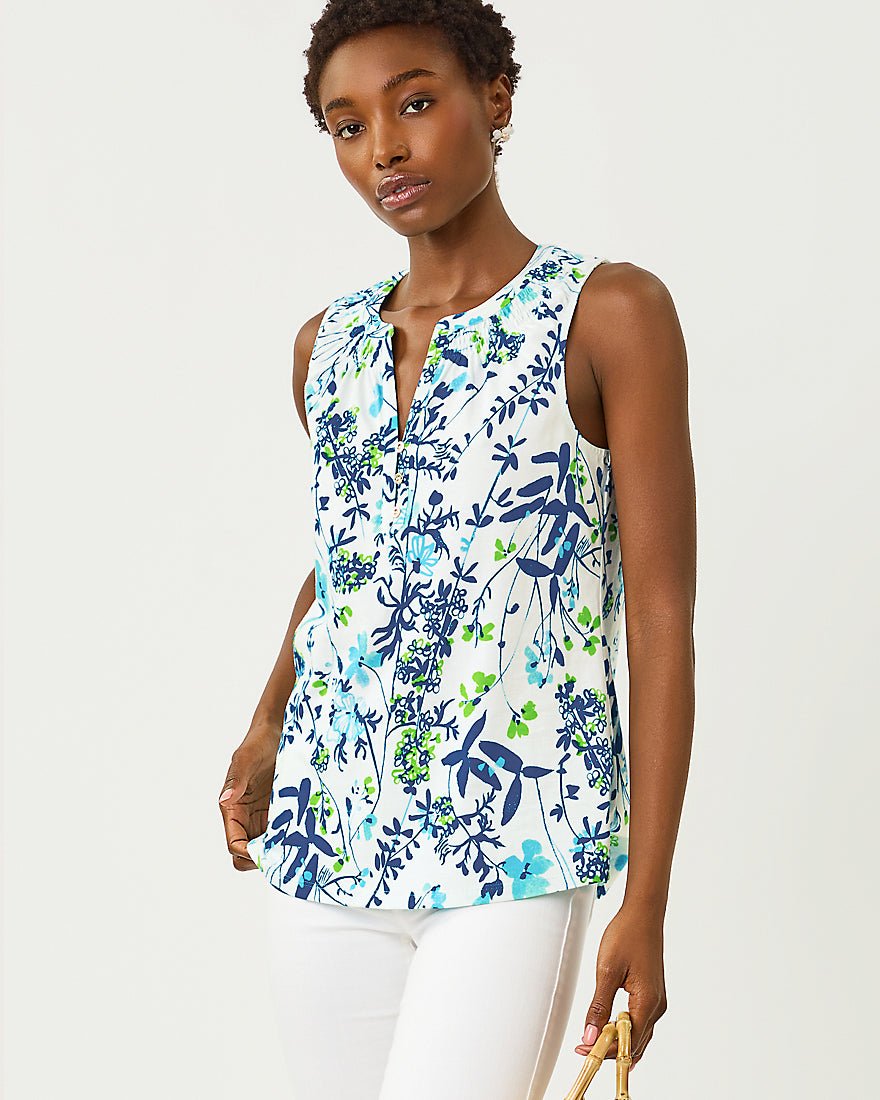 Lilly Pulitzer - Essie Knit Top - Resort White Sea Blooms
