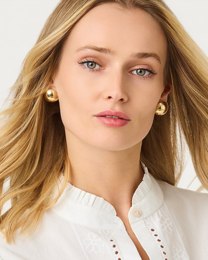 Lilly Pulitzer - Etta Stud Earrings - Gold Metallic