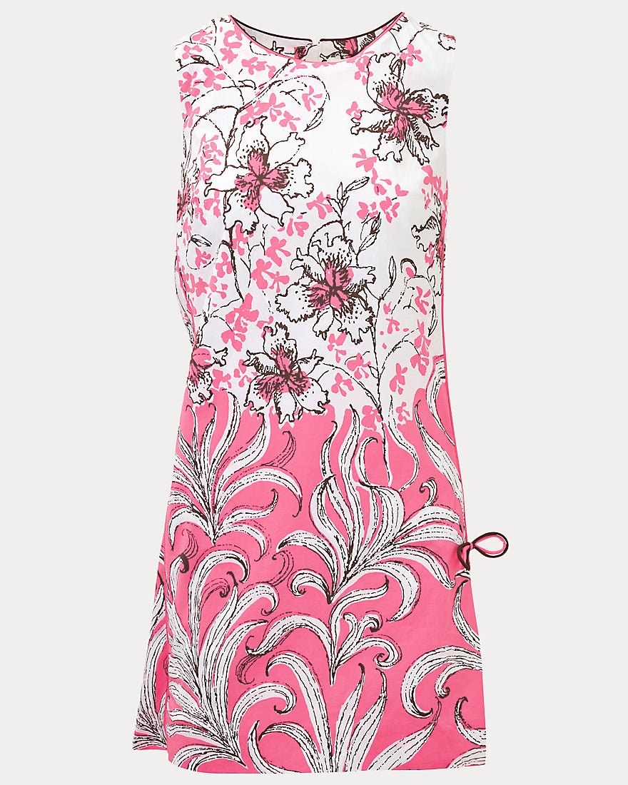 Lilly Pulitzer - Ettie Stretch Shift Dress - Confetti Pink Bumbley Buzz Overlay
