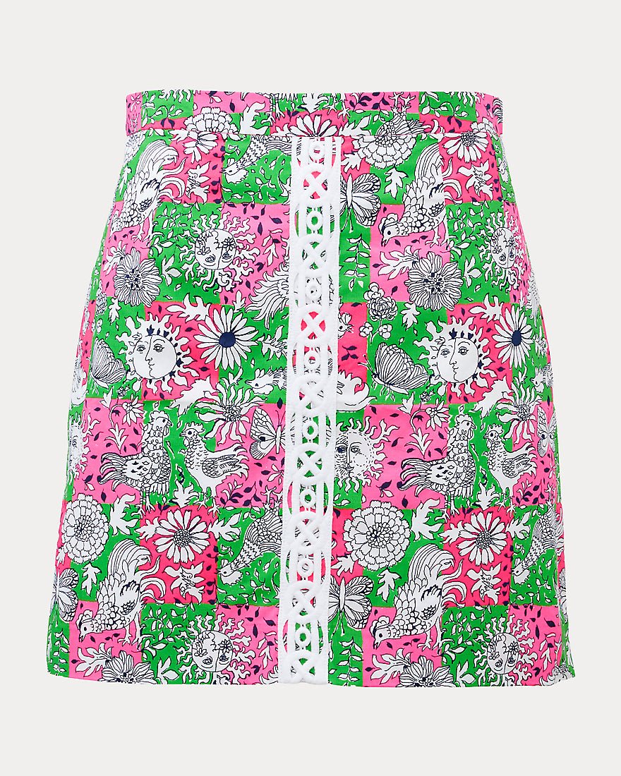 Lilly Pulitzer - Fairbanks Mini Skort - Cherry Blossom Pink Lil Chicken Check