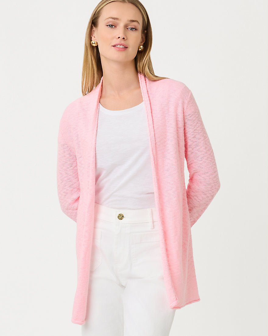 Lilly Pulitzer - Faretta Long Length Cardigan - Pink Muse
