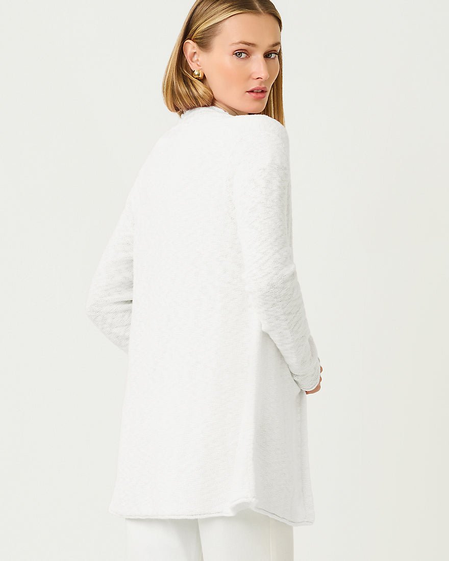 Lilly Pulitzer - Faretta Long Length Cardigan - Resort White