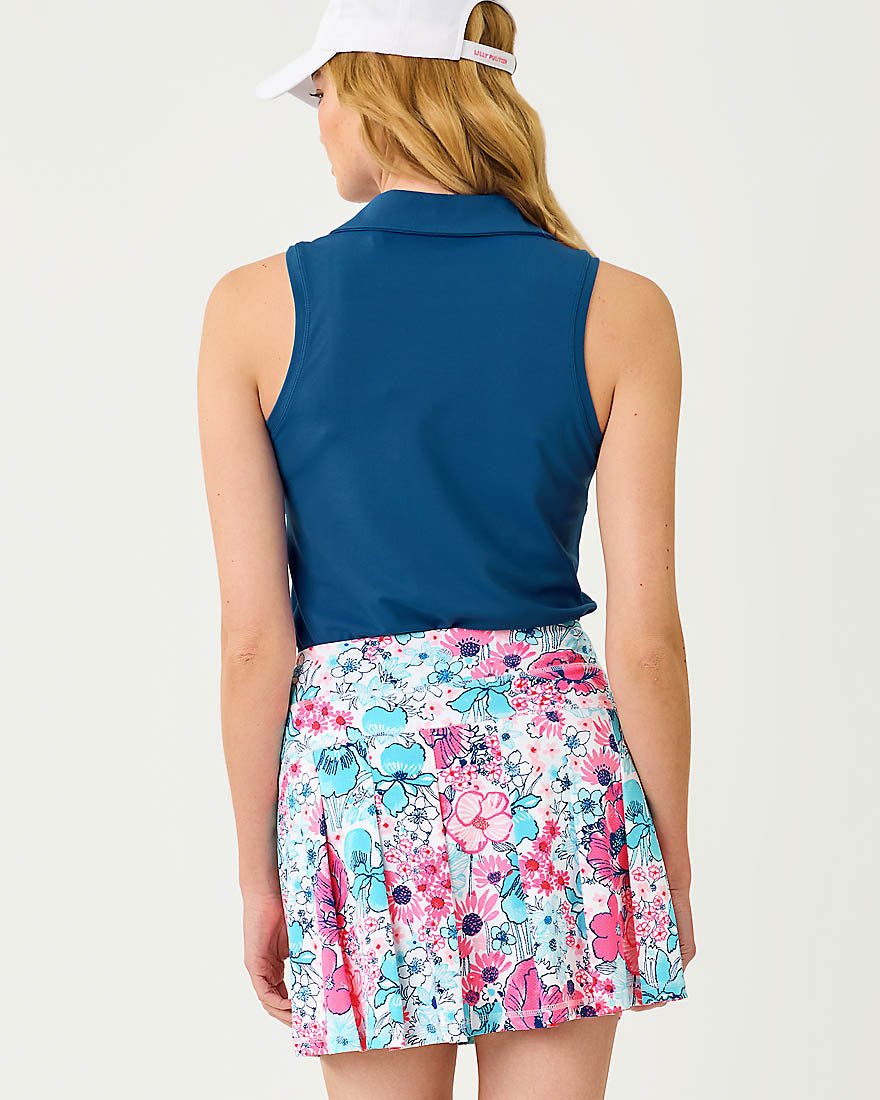 Lilly Pulitzer - Frida Sleeveless Bow Polo Upf 50 Plus - Resort White
