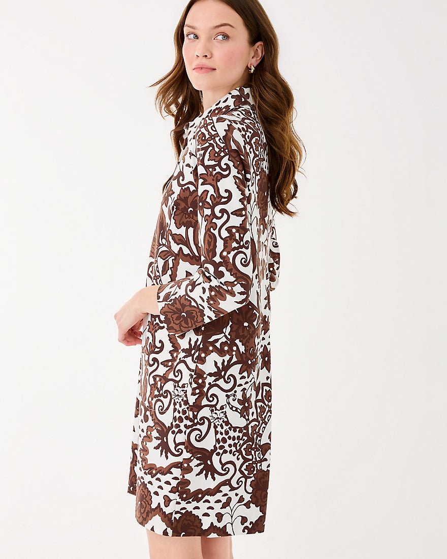 Lilly Pulitzer - Gabi Dress - Beachcomber Brown Spicy Socialite