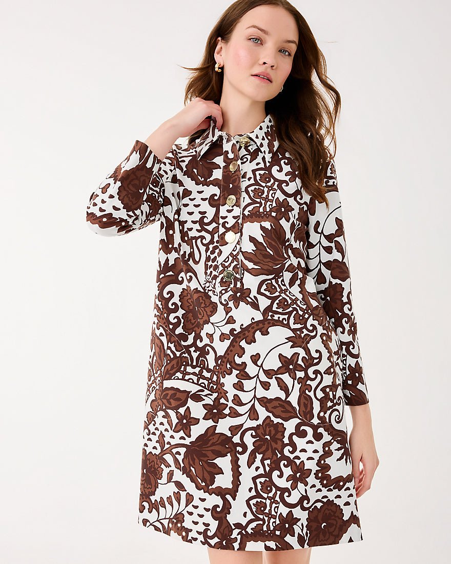 Lilly Pulitzer - Gabi Dress - Beachcomber Brown Spicy Socialite