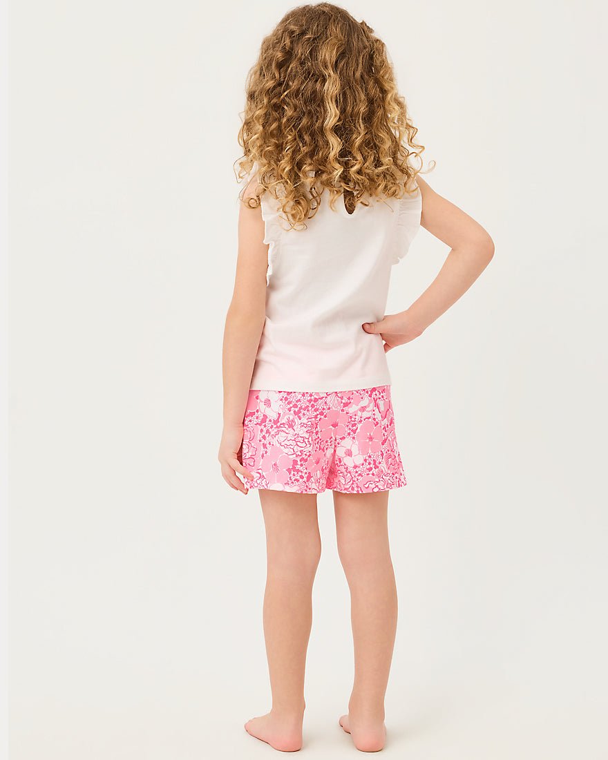 Lilly Pulitzer - Girls Clementine Short - Conch Shell Pink Burst Of Joy