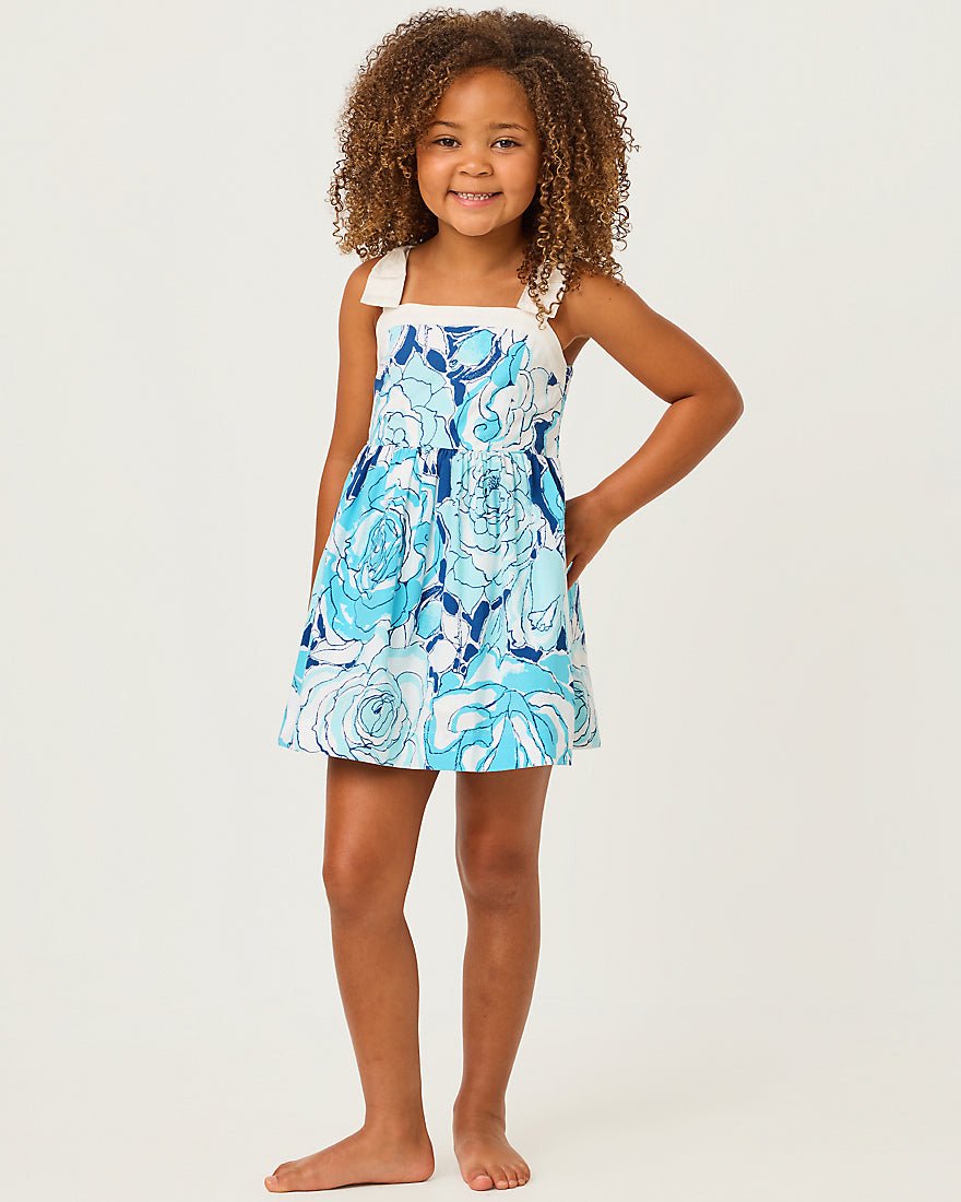 Lilly Pulitzer - Girls Mini Cheri Dress - Capri Blue Rosanna