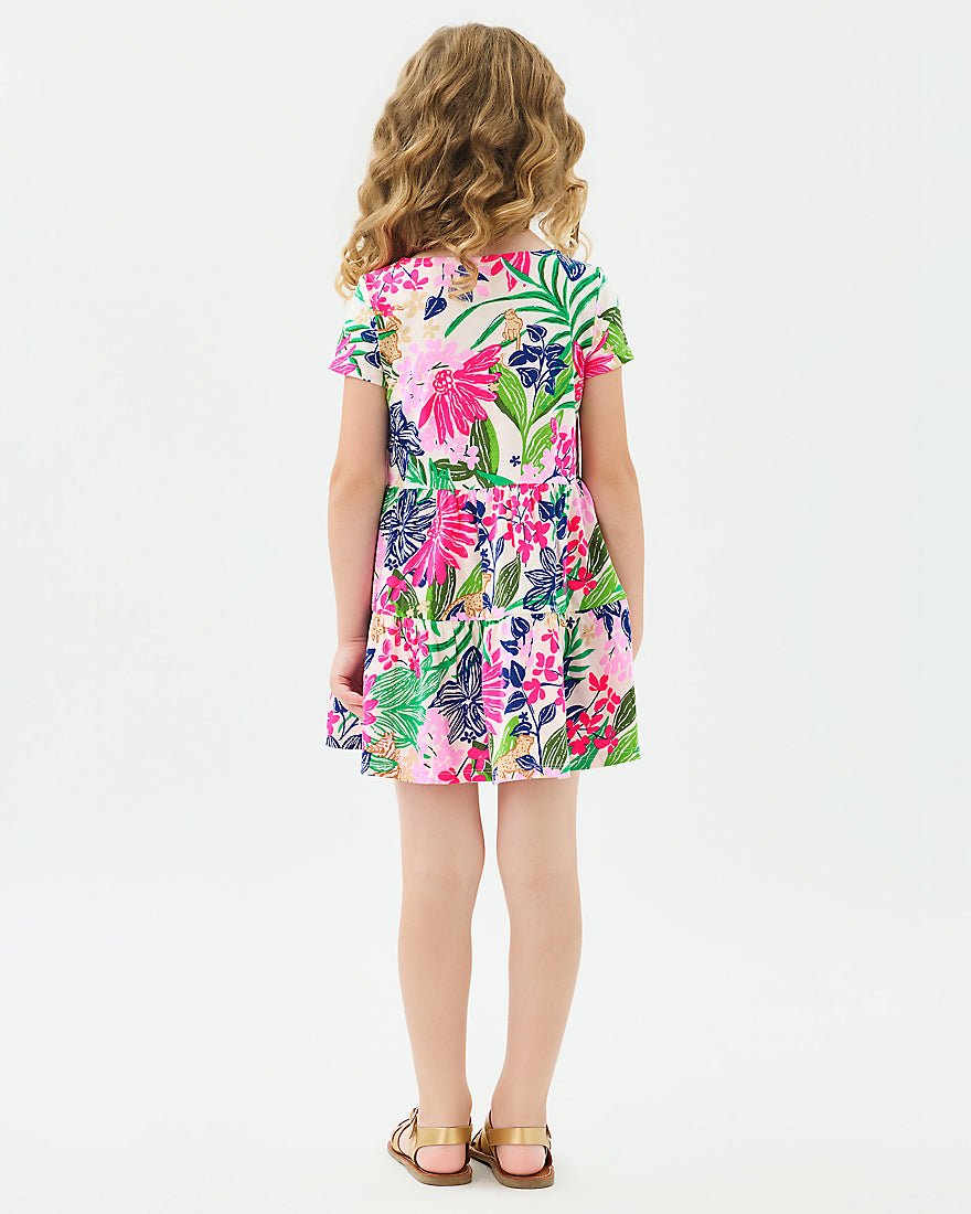 Lilly Pulitzer - Girls Mini Geanna Short Sleeve Dress - Multi Endless Summers