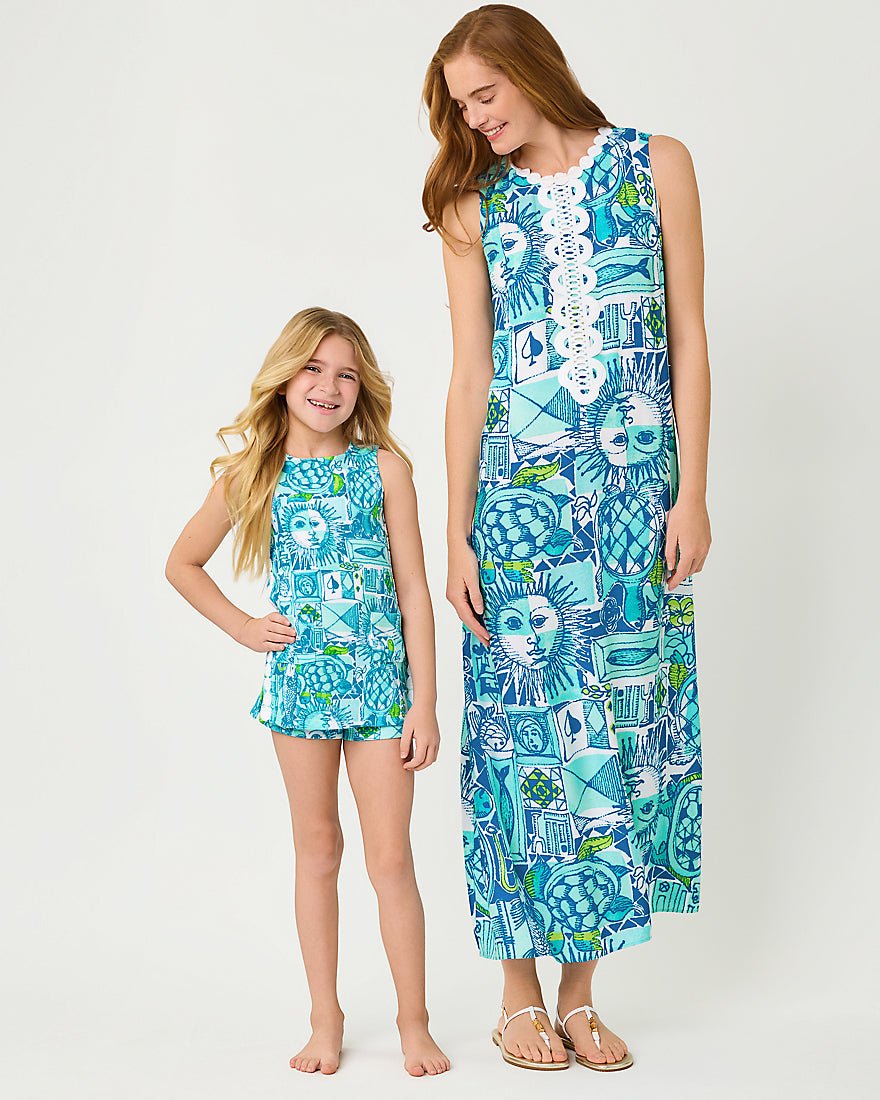 Lilly Pulitzer - Girls Mini Romey Knit Shift Set - Mint Condition Harlillyquin