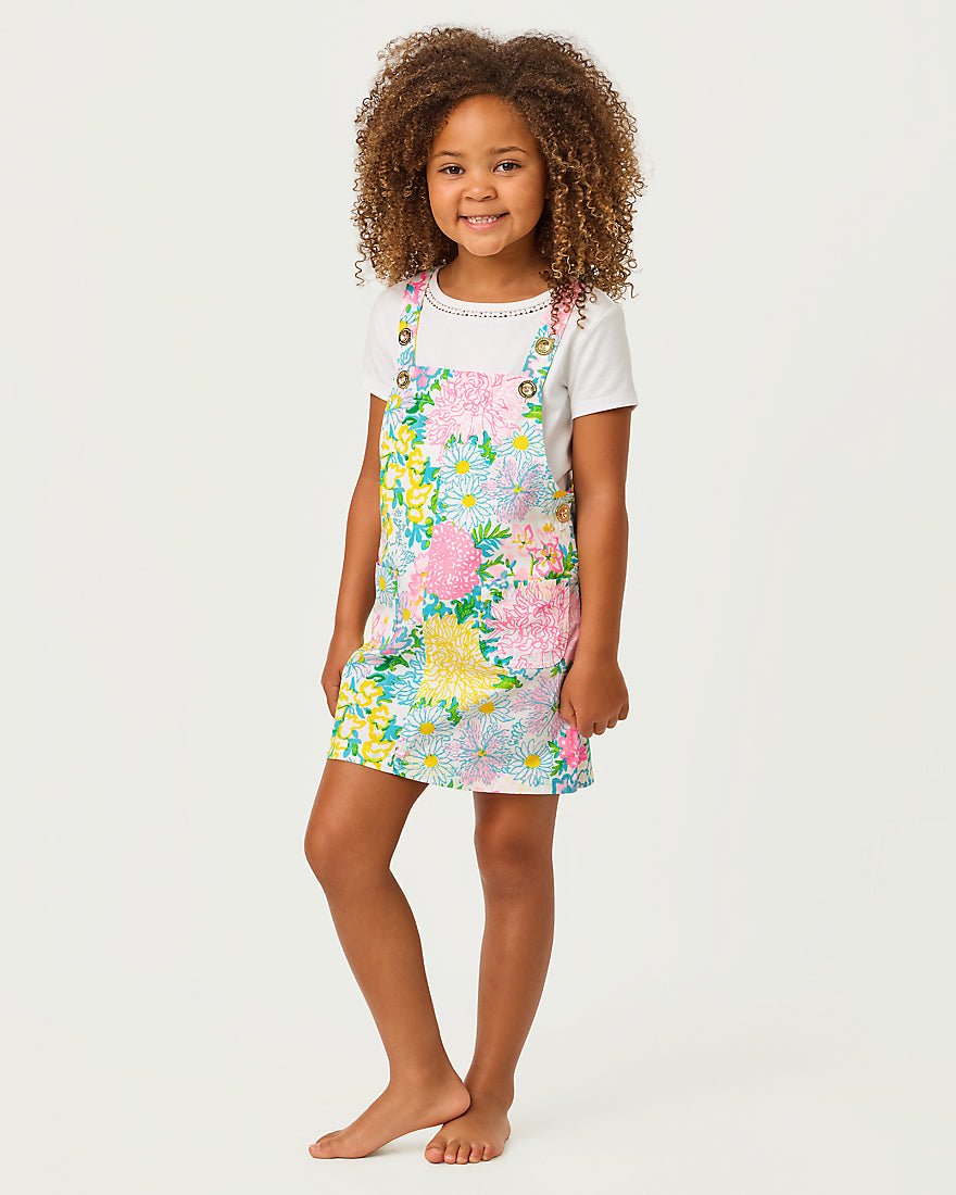 Lilly Pulitzer - Girls Varney Overall Dress - Multi Lilly Garden