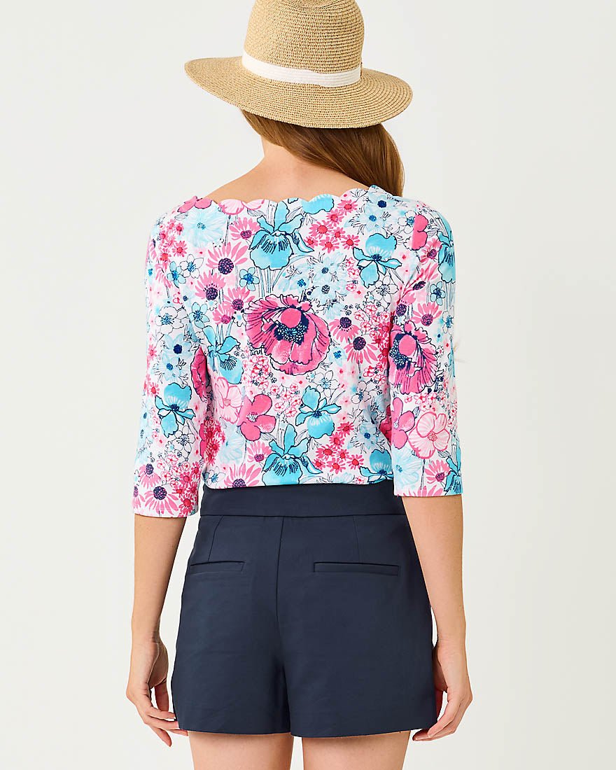 Lilly Pulitzer - Gleeson Knit Top - Resort White In All Her Glory