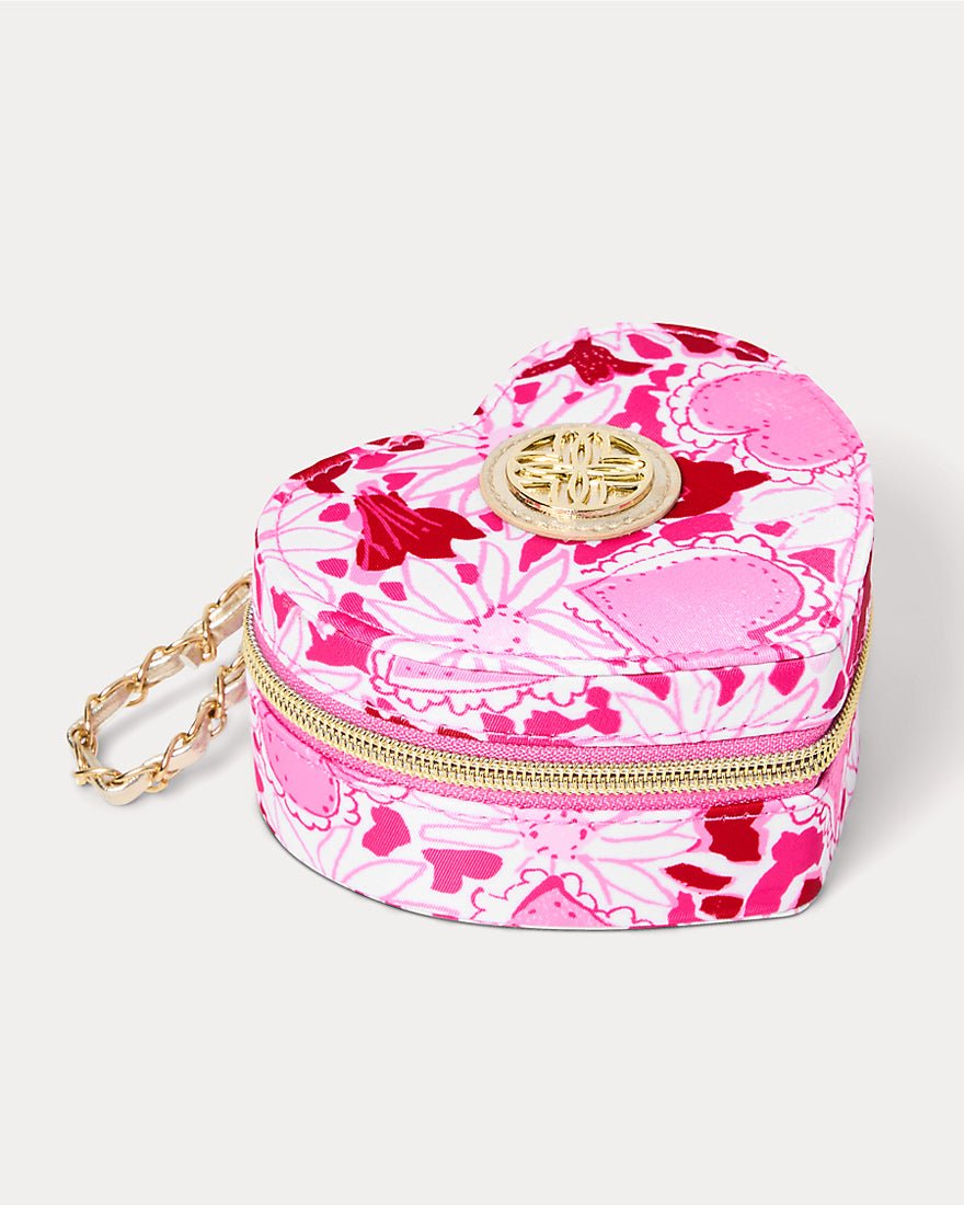 Lilly Pulitzer - Gwp Jewelry Case - Confetti Pink Dear Heart