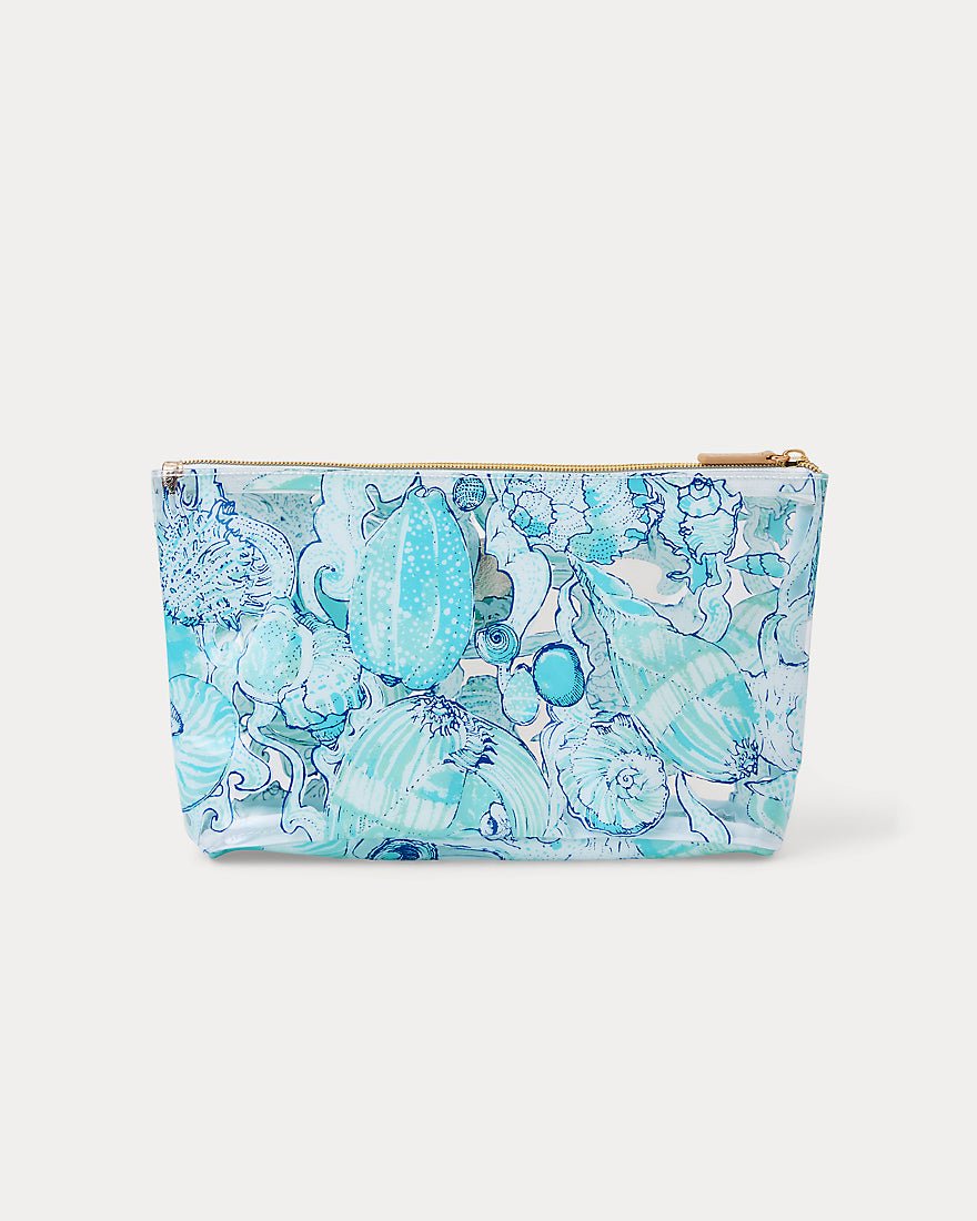 Lilly Pulitzer - Gwp Set Of 2 Pool Pouches - Clear In All Her Glory