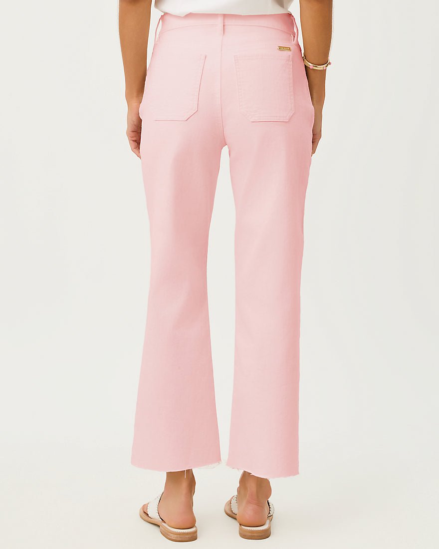 Lilly Pulitzer - Harleen High Rise Crop Jean - Pink Muse