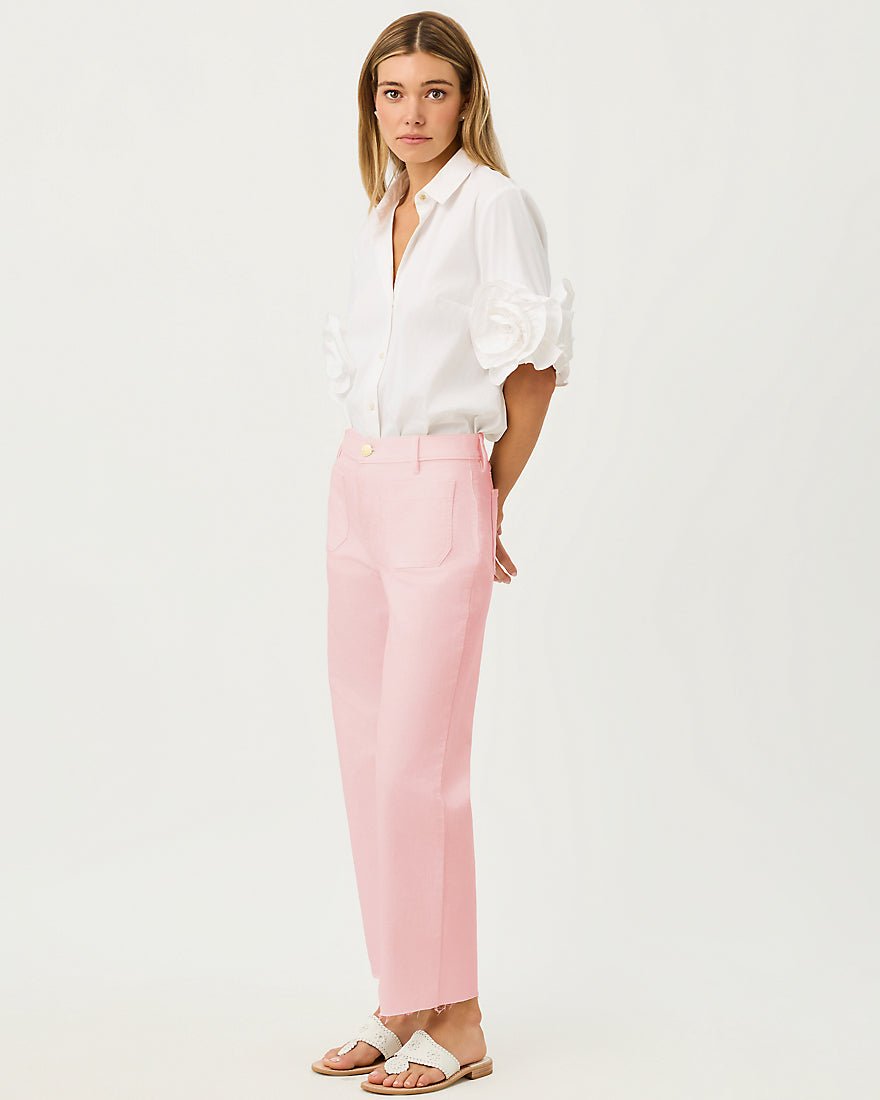 Lilly Pulitzer - Harleen High Rise Crop Jean - Pink Muse