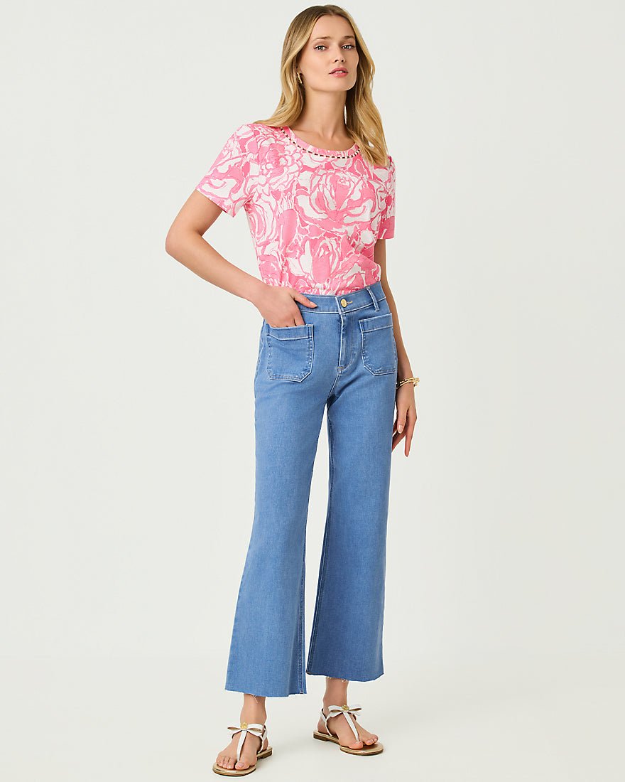 Lilly Pulitzer - Harleen High Rise Crop Jean - Rosanna Wash
