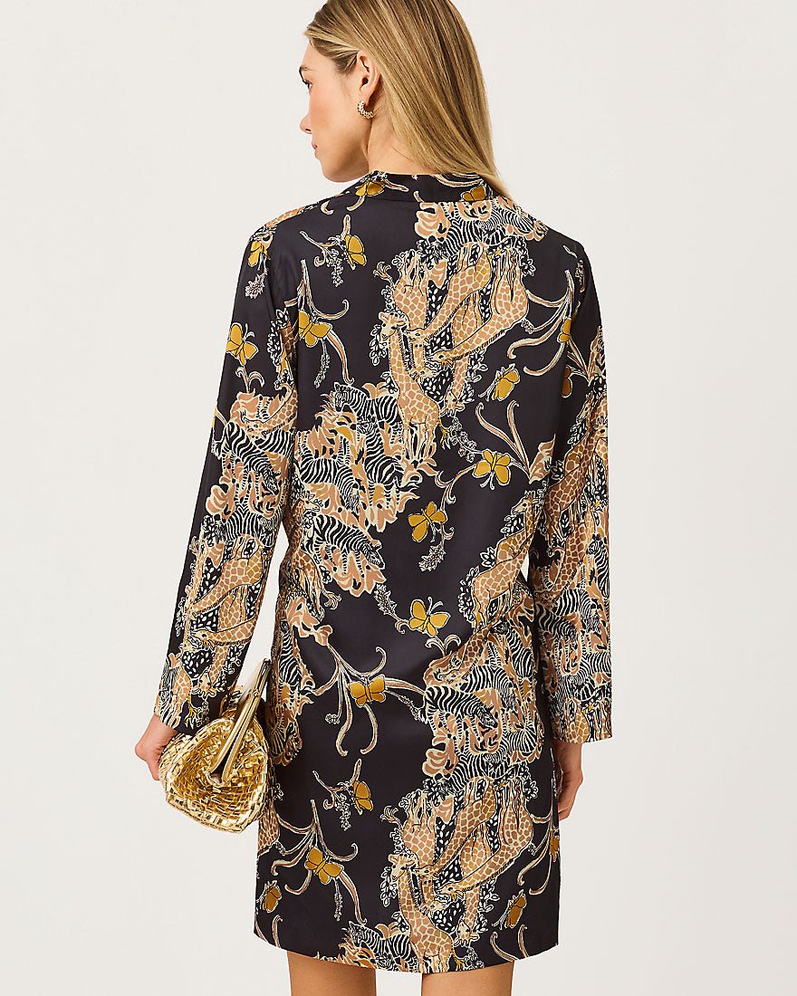 Lilly Pulitzer - Irella Caftan Dress - Onyx Striped Safari