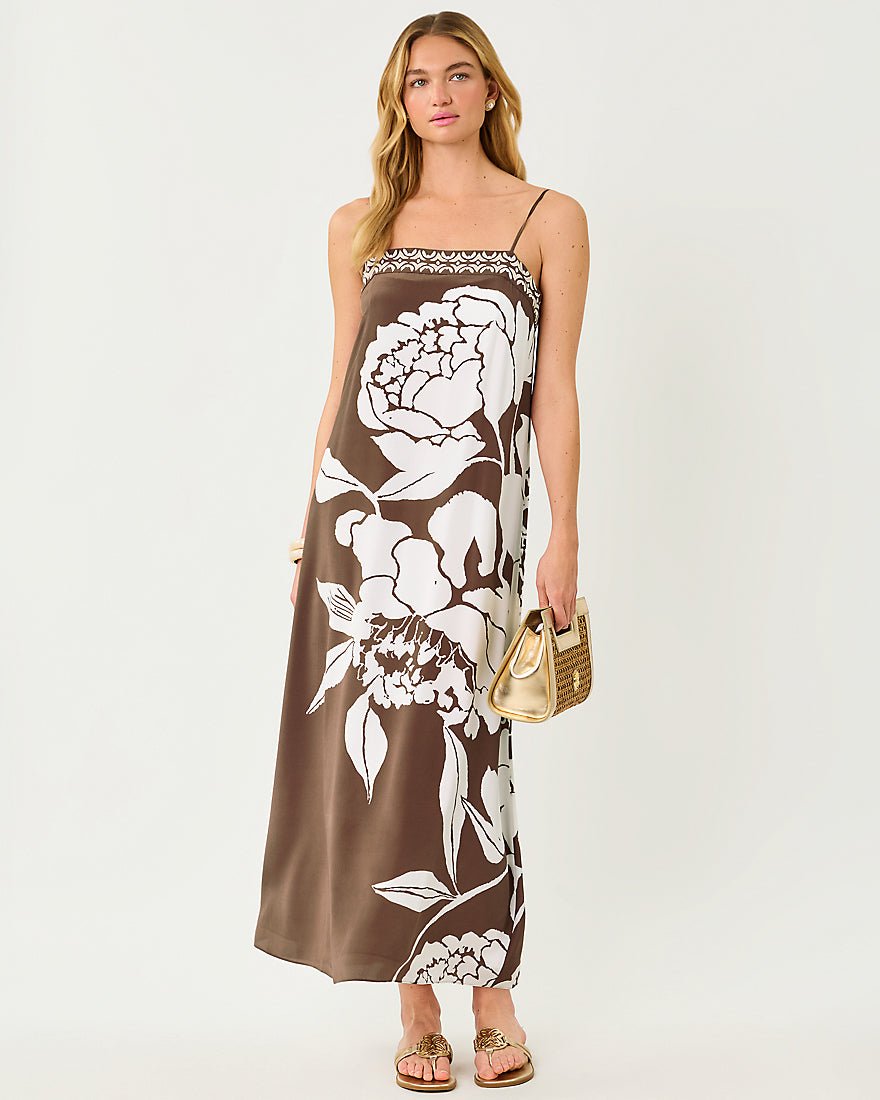 Lilly Pulitzer - Jesslyn Silk Maxi Slip Dress - Coco Beach Marni