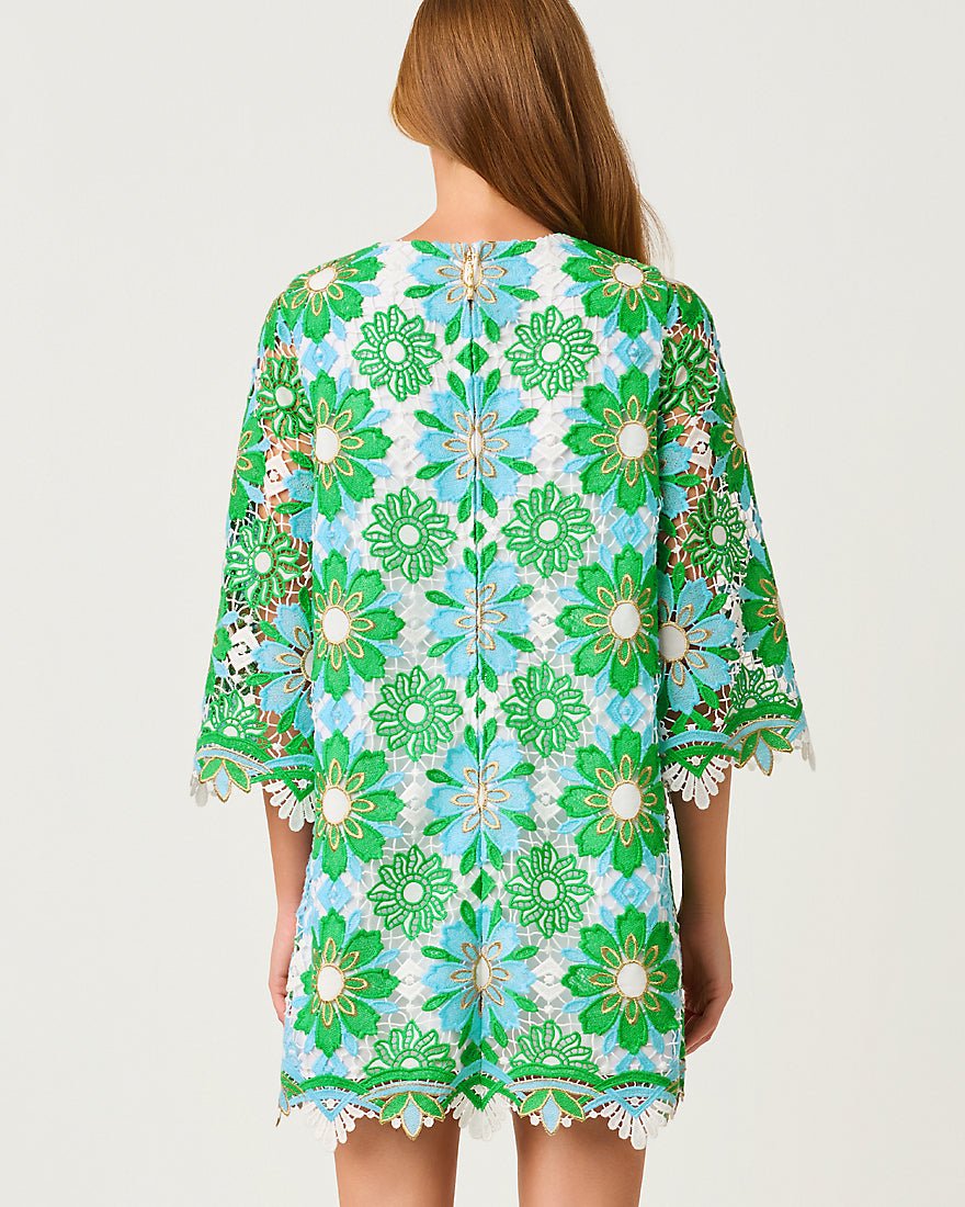 Lilly Pulitzer - Jouri Lace Dress - Putting Green Sunshine Tile Lace