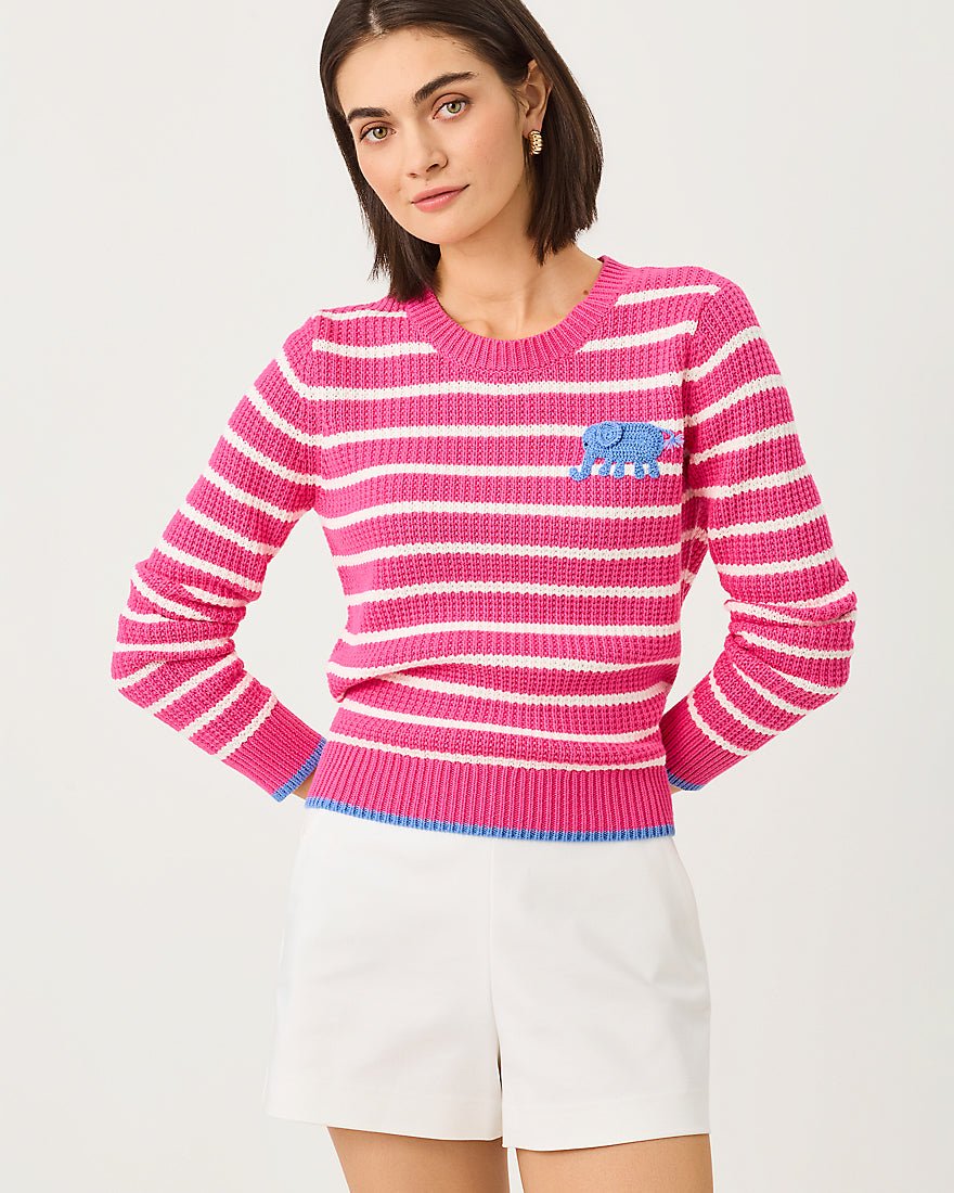 Lilly Pulitzer - Jovienne Sweater - Pink Aster Shine Bright Stripe