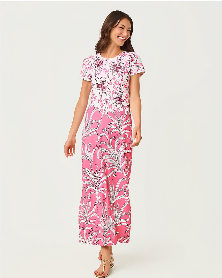 Lilly Pulitzer - Kaden Upf 50 Plus Maxi Dress - Confetti Pink Bumbley Buzz