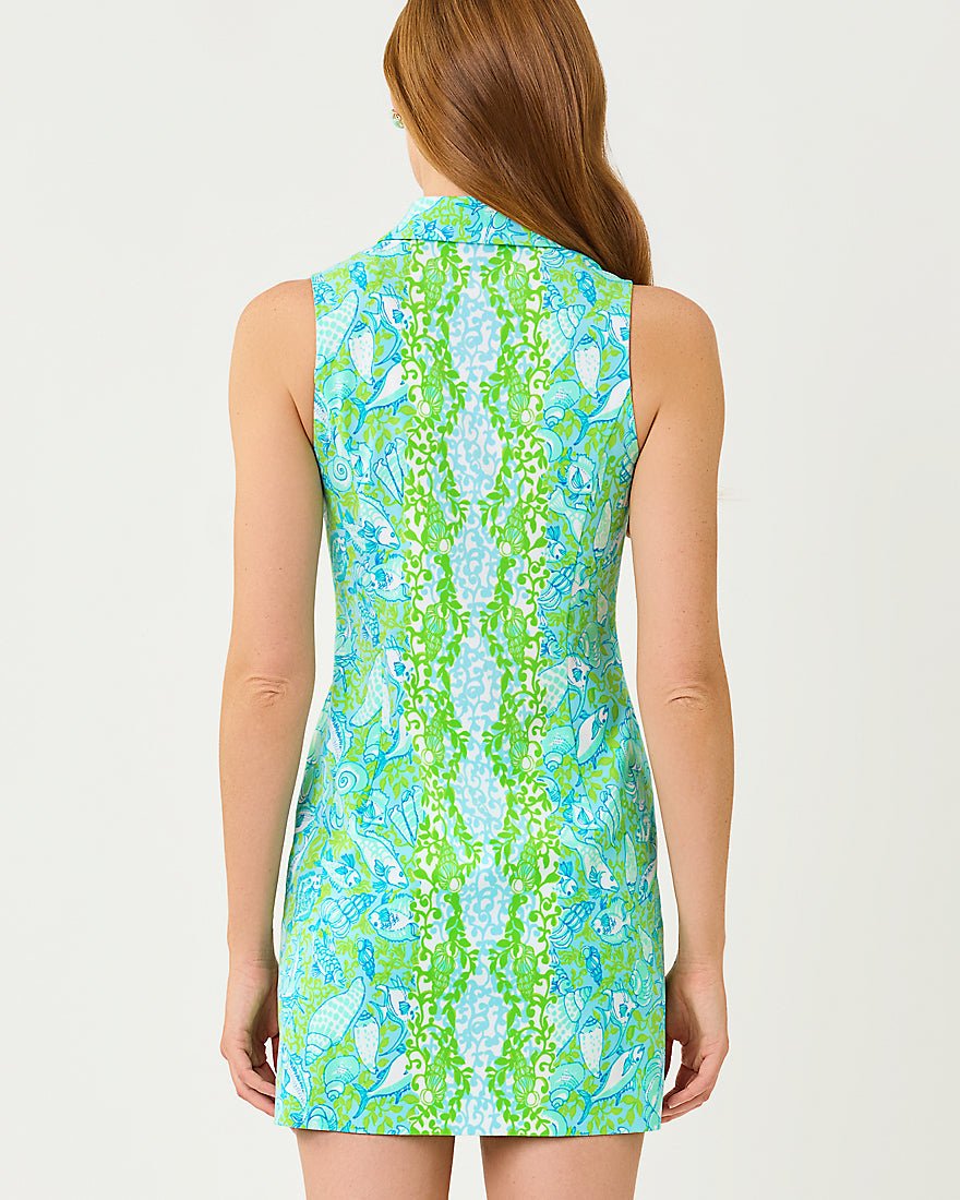 Lilly Pulitzer - Kathy Dress Upf 50 Plus - Day Dream Blue Throw Me A Line
