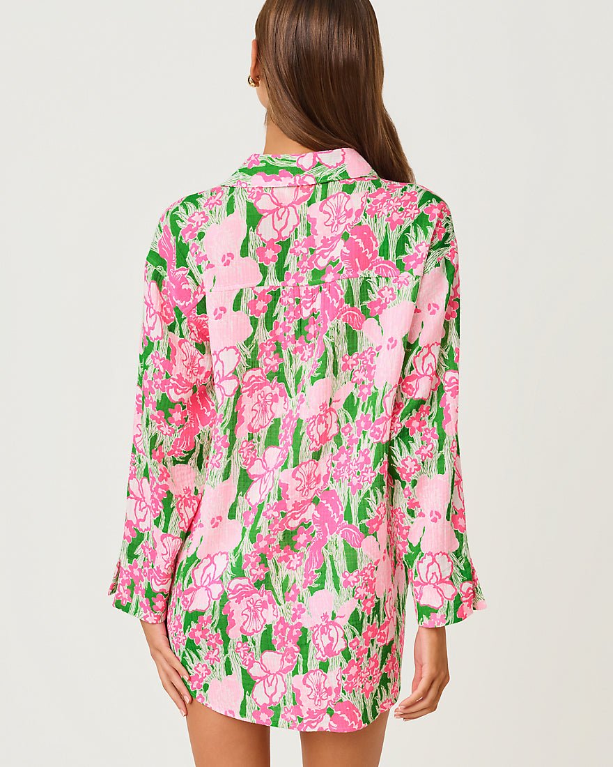 Lilly Pulitzer - Kwitney Long Sleeve Coverup - Putting Green Hannah