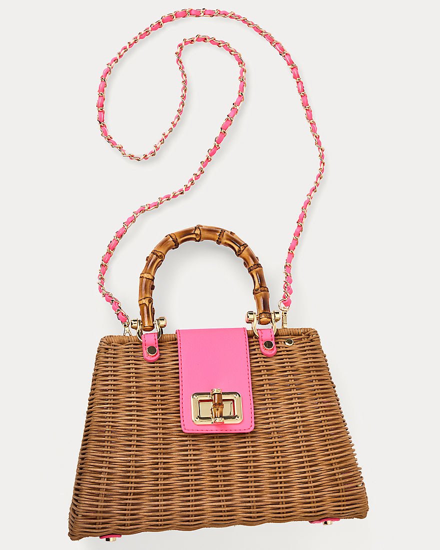 Lilly Pulitzer - Leena Top Handle Bag - Cherry Blossom Pink X Honey