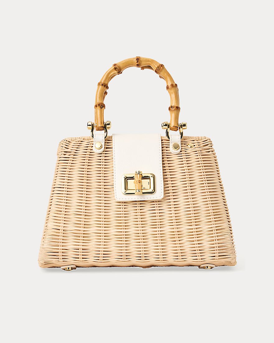 Lilly Pulitzer - Leena Top Handle Bag - Resort White X Natural