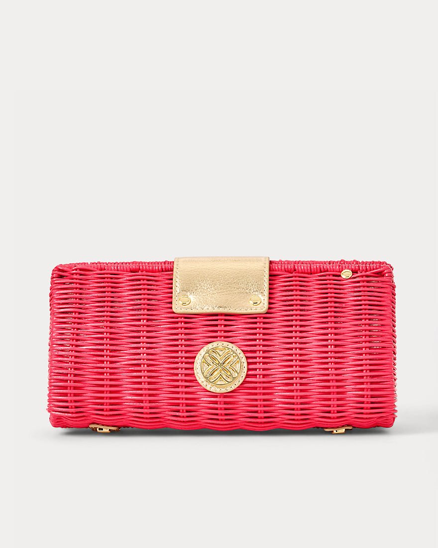 Lilly Pulitzer - Leena Wicker Clutch - Paradise Punch