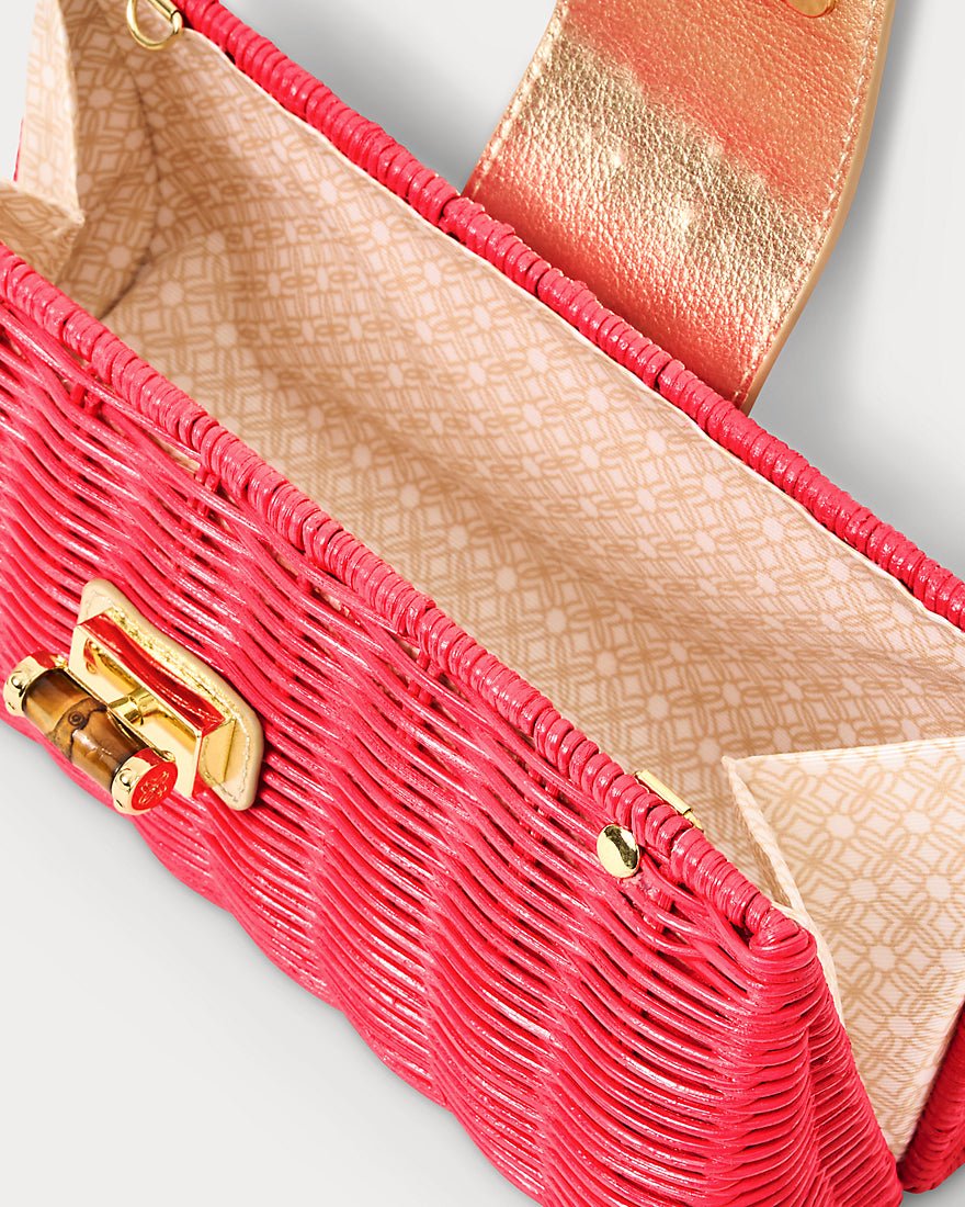 Lilly Pulitzer - Leena Wicker Clutch - Paradise Punch