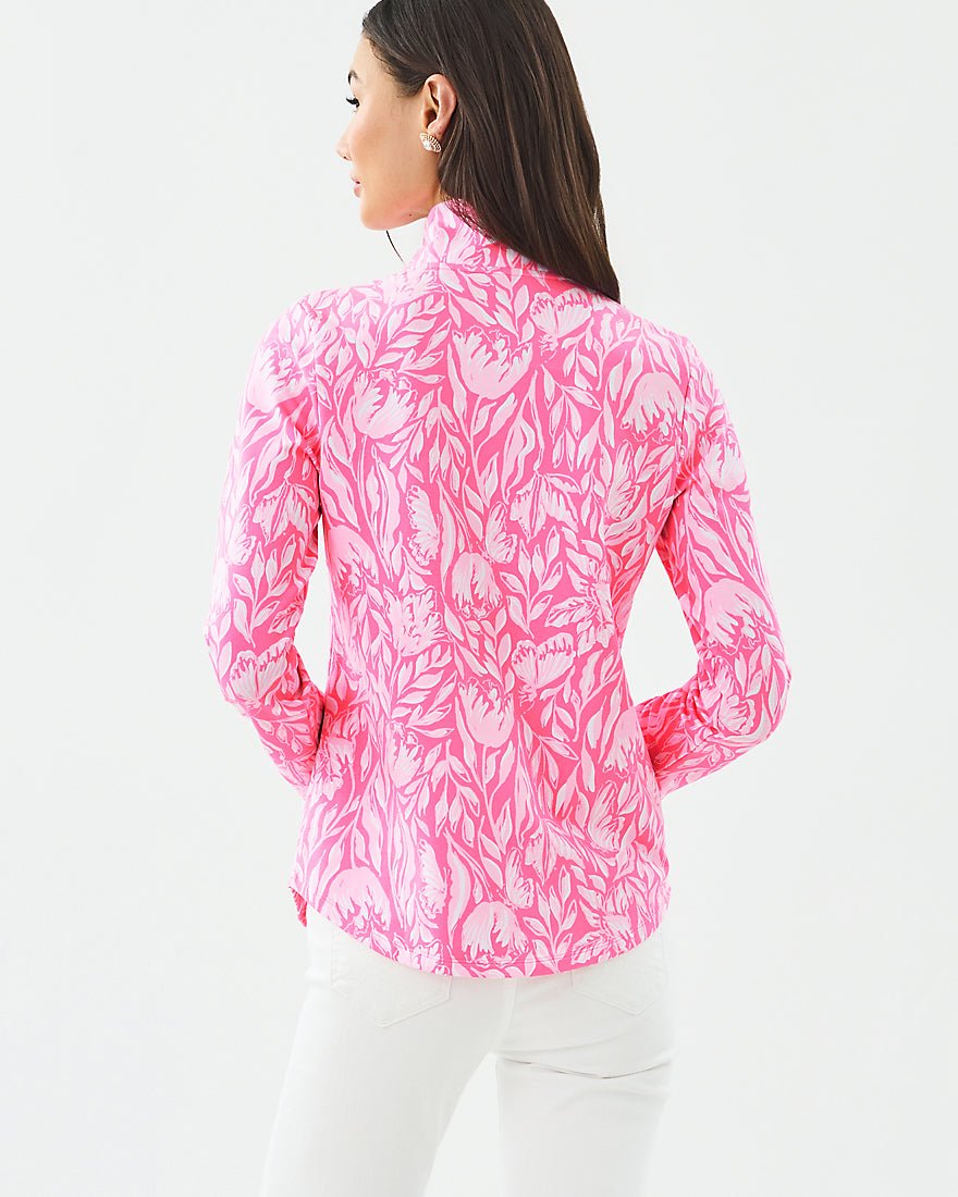 Lilly Pulitzer - Leona Upf 50 Plus Zip Up - Rousseau Pink Tulip To Tango