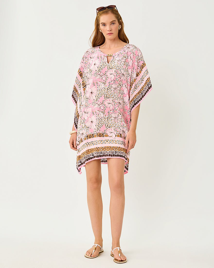 Lilly Pulitzer - Lindamarie Silk Caftan Dress - Coco Beach Wildness