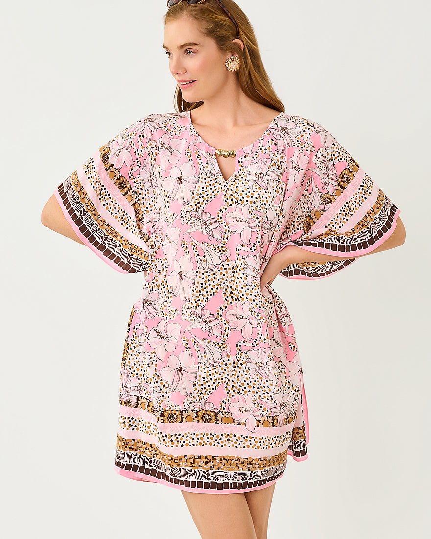 Lilly Pulitzer - Lindamarie Silk Caftan Dress - Coco Beach Wildness