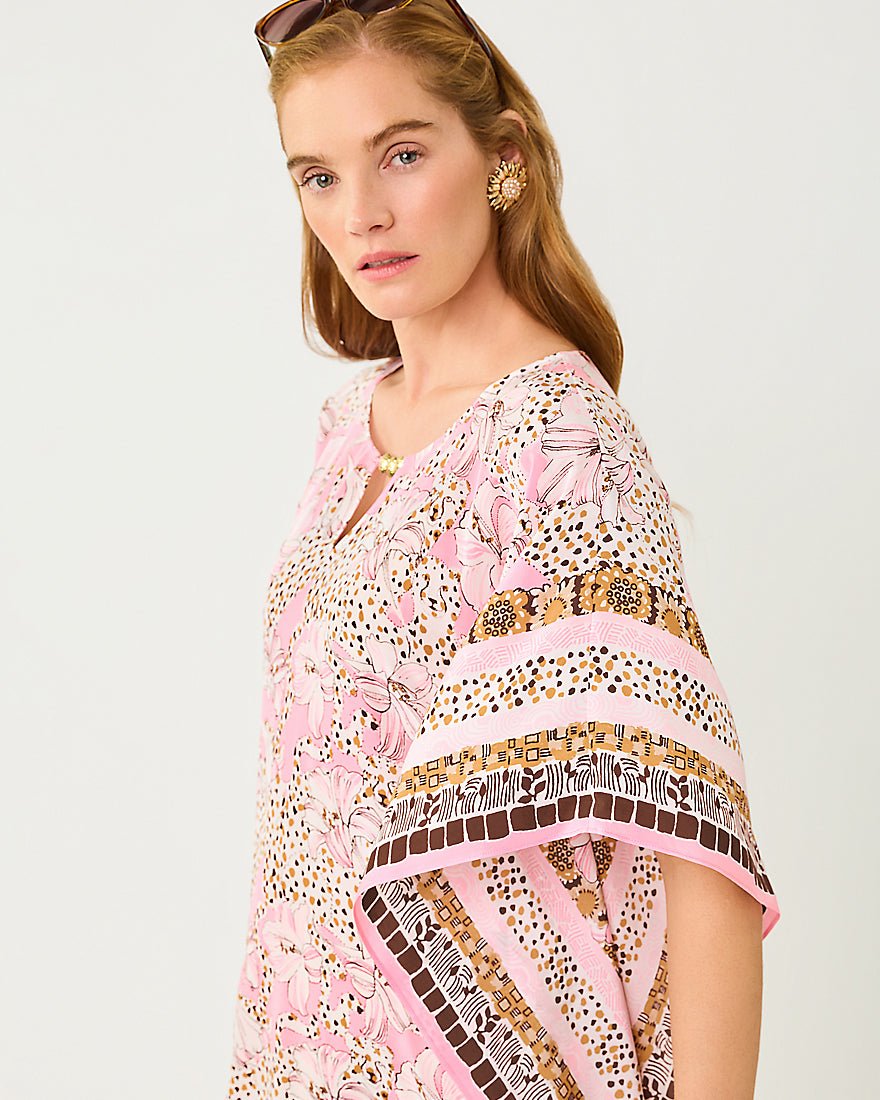 Lilly Pulitzer - Lindamarie Silk Caftan Dress - Coco Beach Wildness