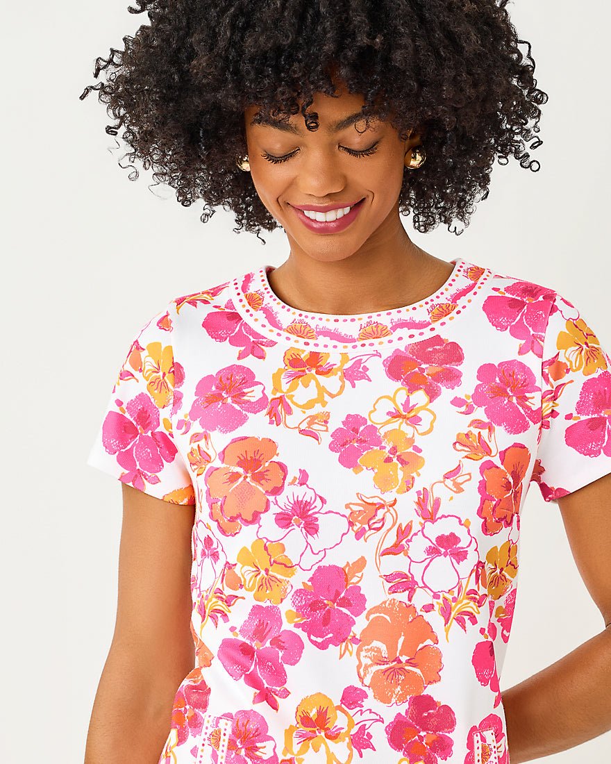 Lilly Pulitzer - Linnea Shift Dress - Resort White Pansy Fansy