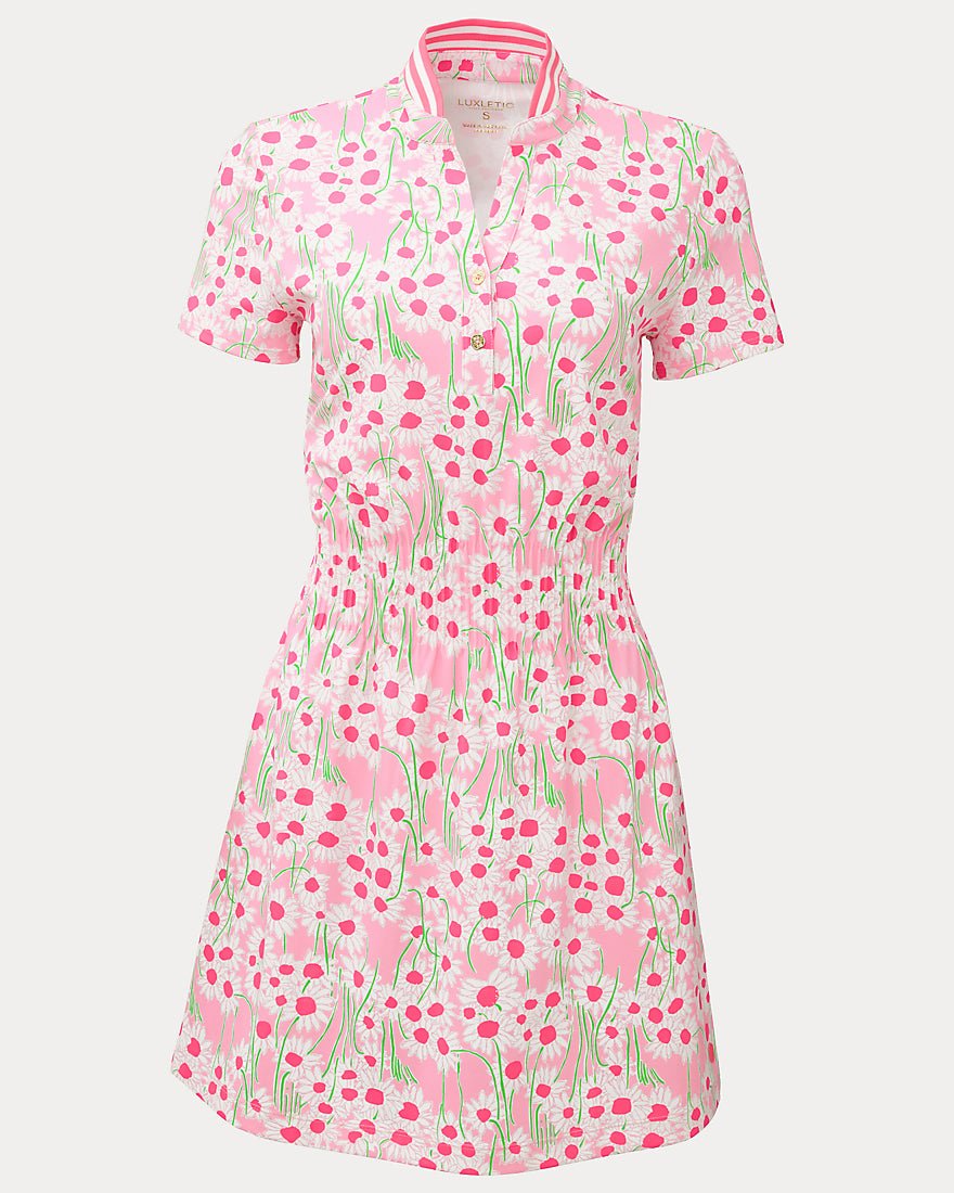 Lilly Pulitzer - Love Active Dress Upf 50 Plus - Conch Shell Pink Lil Sunny Daisies