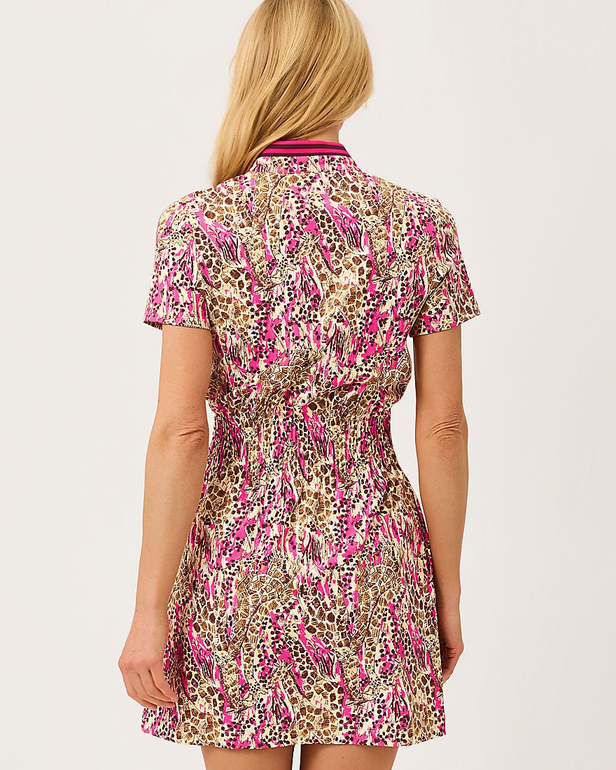 Lilly Pulitzer - Love Active Dress Upf 50 Plus - Pink Aster Lil Sketching On Safari
