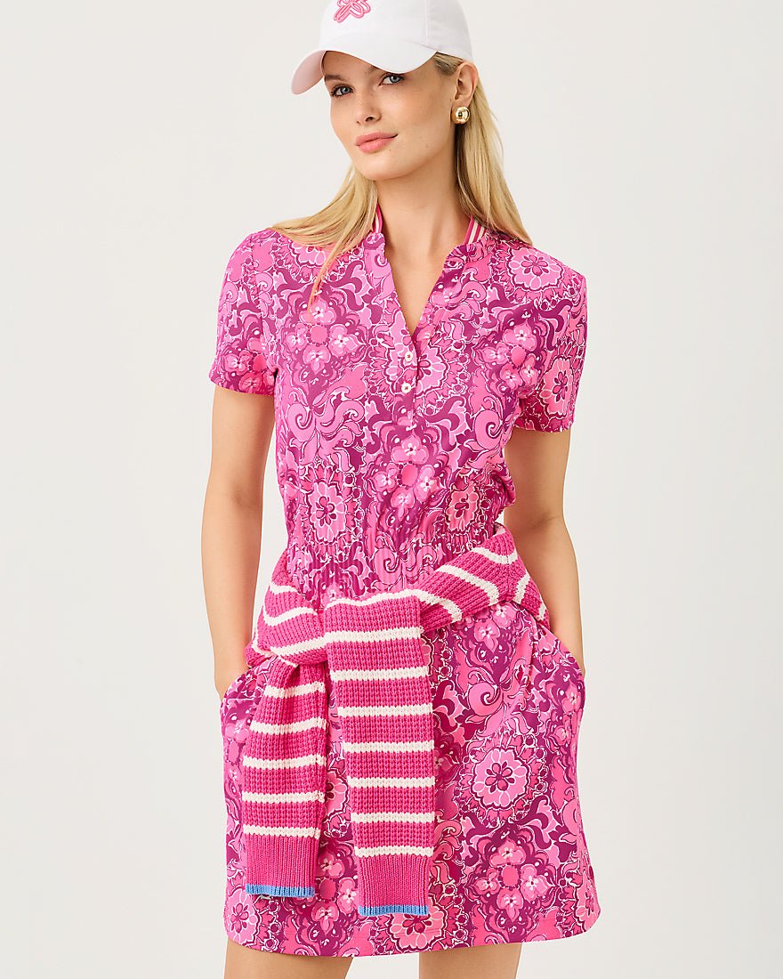 Lilly Pulitzer - Love Active Dress Upf 50 Plus - Pink Aster The Casbah Allover