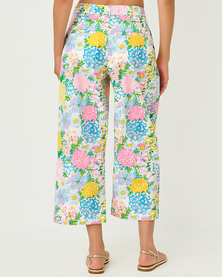 Lilly Pulitzer - Mandalay Crop Pant - Multi Lilly Garden