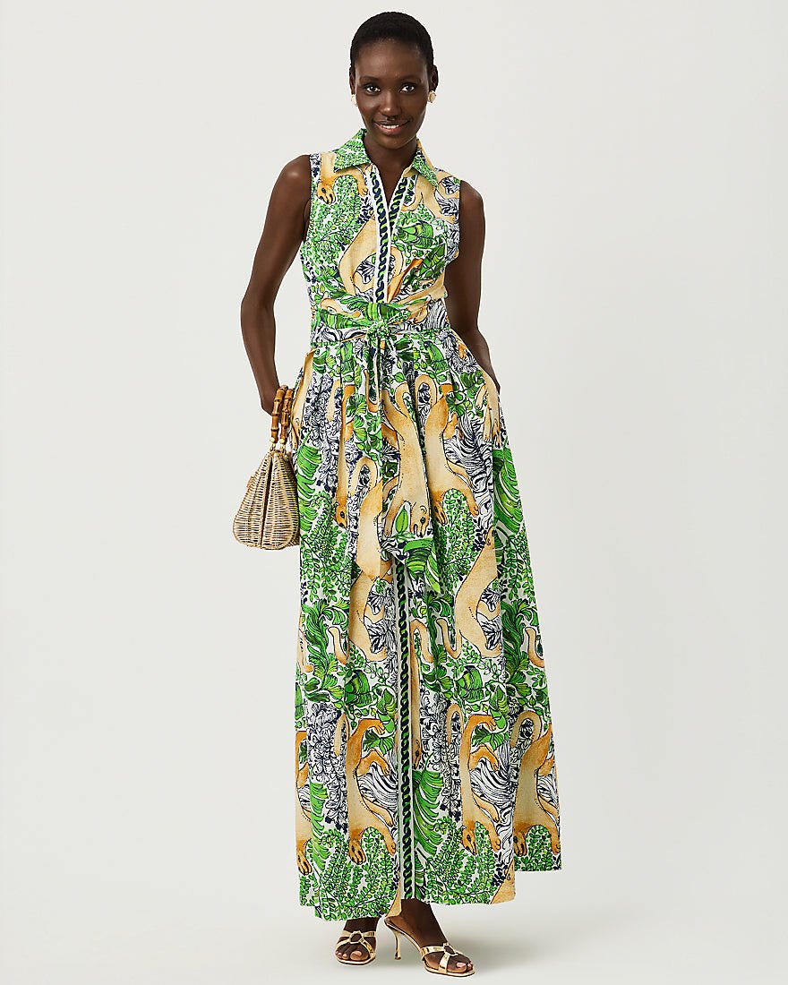 Lilly Pulitzer - Marria Stretch Maxi Dress - Multi Palm Prowl