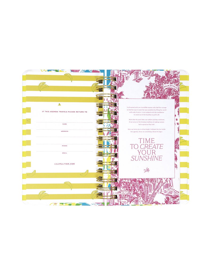 Lilly Pulitzer - Medium 17 Month Agenda - Multi Lovely Lilly