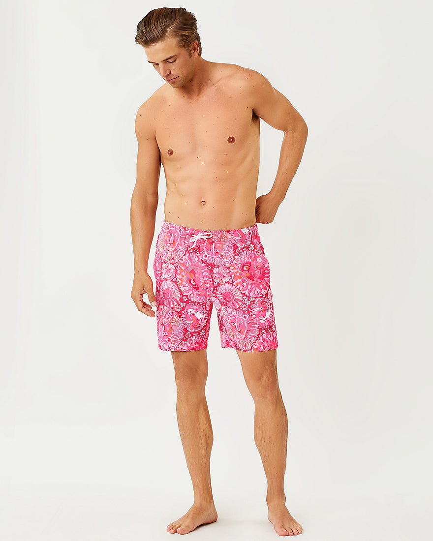 Lilly Pulitzer - Mens Stuff Del Lago Swim Trunk - Paradise Punch Jims Stuff