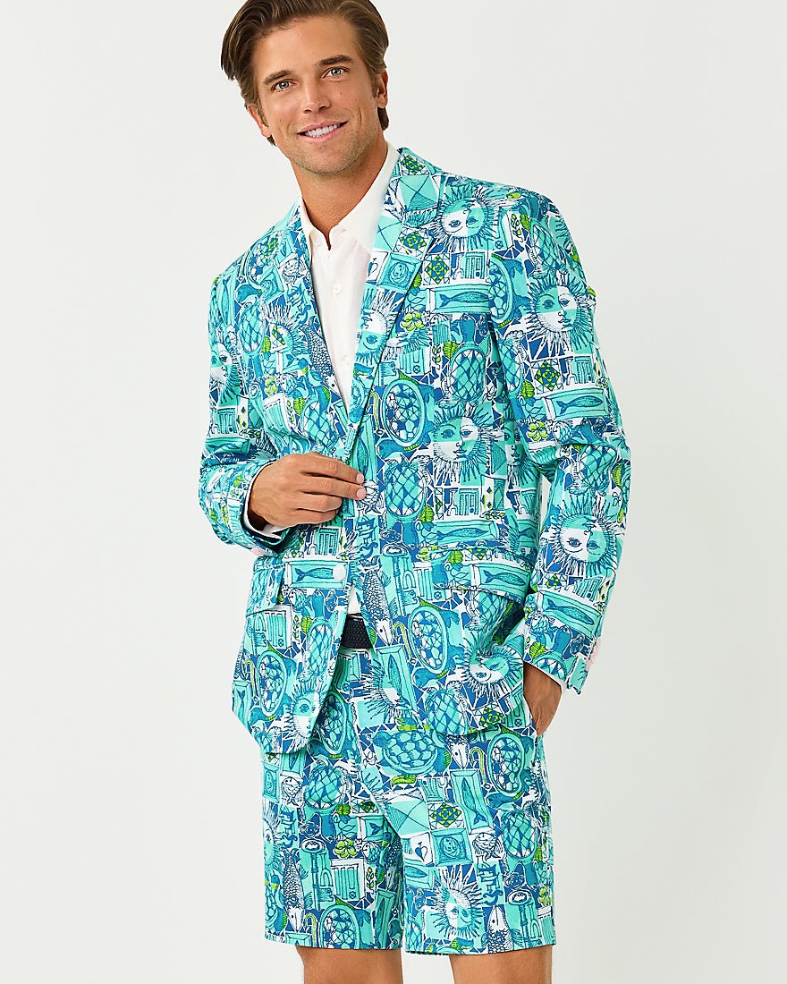 Lilly Pulitzer - Mens Stuff Flagler Blazer - Mint Condition Harlillyquin
