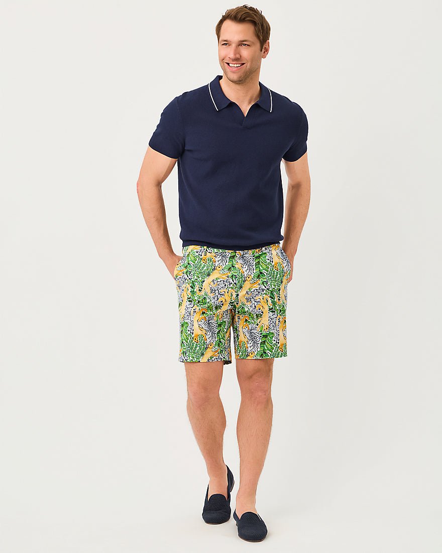 Lilly Pulitzer - Mens Stuff Volk Stretch Short - Multi Lil Palm Prowl