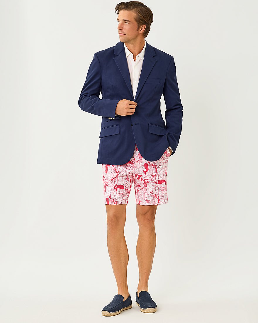 Lilly Pulitzer - Mens Stuff Volk Stretch Short - Paradise Punch Thar She Blows